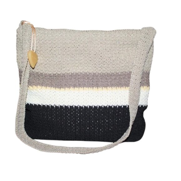 Liz Claiborne Crochet Handbag Shoulder Bag Color Way Purse Crossbody - Picture 1 of 4